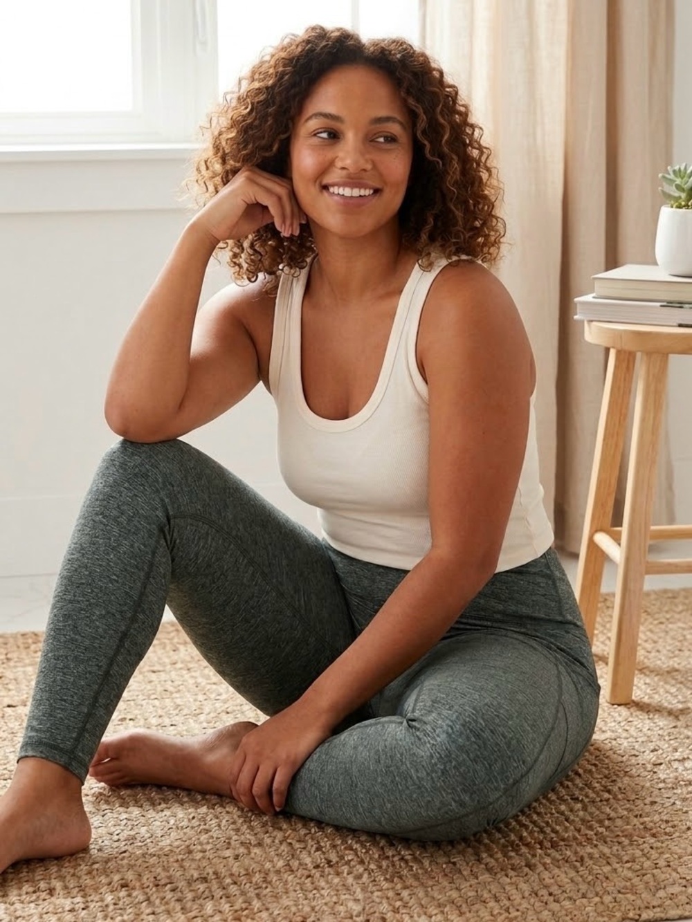 Aerie Chill Play Move High Rise Pocket Leggings Heather Gray XXL